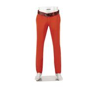 Alberto Herren Hose Chino Lou, Regular Fit, Baumwoll-Stretch, rost orange, 34/30