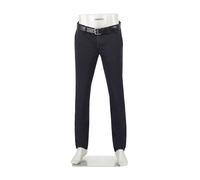 Alberto Herren Hose Chino Lou, Regular Fit, Baumwoll-Stretch, schwarz blau, 33/36