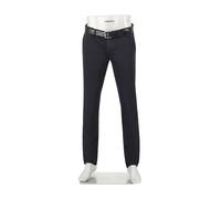 Alberto Herren Hose Chino Lou, Regular Fit, Baumwoll-Stretch, schwarz blau, 38/32