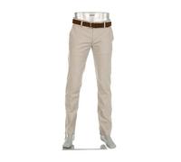 Alberto Herren Hose Chino Lou, Regular Fit, Baumwolle, beige meliert, 40/32