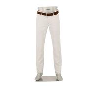 Alberto Herren Hose Chino Lou, Regular Fit, Baumwolle-Leinen, grau meliert, 35/30