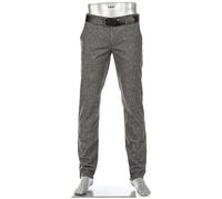 Alberto Herren Hose Chino Lou, Regular Fit, Baumwolle T400®, grau meliert, 35/36
