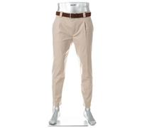 Alberto Herren Hose Chino Mike-C, Ceramica®, cropped, beige, 32/34