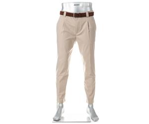 Alberto Herren Hose Chino Mike-C, Ceramica®, cropped, beige, 32/34