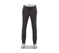 Alberto Herren Hose Chino Mover, Slim Fit, Jersey, braungrau meliert, 32/32