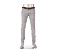 Alberto Chino Herren Slim Fit Baumwoll-Leinen beige/braun, 38/32