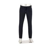 Alberto Herren Hose Flanell, Barista, Tapered Fit, Mikrofaser-Stretch, navy blau, 35/30
