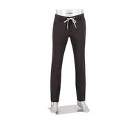 Alberto Herren Hose Flanell Heringbone, Jump, Slim Fit, Viskose-Stretch, dunkelbraun gemustert, 33/32