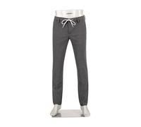 Alberto Herren Hose Flanell Heringbone, Jump, Slim Fit, Viskose-Stretch, grau gemustert, 33/32