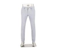Alberto Herren Hose Flanell Herringbone, Jump, Slim Fit, Mikrofaser-Stretch, hellblau, 36/30