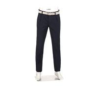 Alberto Herren Hose Flanell, Lou J-PL, Regular Fit, Baumwolle, navy meliert blau, 30/32