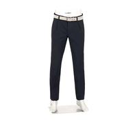 Alberto Herren Hose Flanell, Lou J-PL, Regular Fit, Baumwolle, navy meliert blau, 33/34