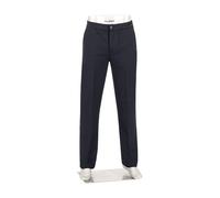 Alberto Herren Hose Flanell, Luis, Wide Fit, Mikrofaser-Stretch, navy blau, 36/32