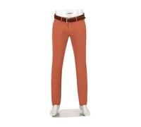 Alberto Herren Hose Gabardine, Lou, Regular Fit, Baumwoll-Stretch, rost cognac, 34/34