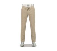 Alberto Hose Herren Slim Fit Leinen beige, 36/34