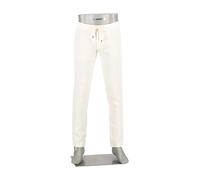 Alberto Hose Herren Slim Fit Leinen weiß, 38/32