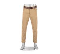 Alberto Herren Hose Jive-C, Comfort Fit, Twill, dunkelbeige, 33/34