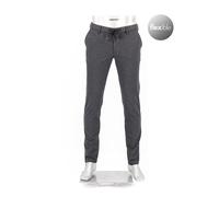 Alberto Herren Hose Jump, Slim Fit, Jersey, dunkelgrau, 33/32