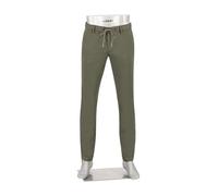 Alberto Herren Hose Light Cotton, Jump, Slim Fit, Baumwoll-Stretch, grün, 34/34