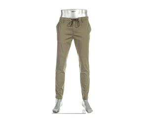 Alberto Herren Hose Light Cotton, Jump, Slim Fit, Baumwoll-Stretch, militarygrün, 30/30