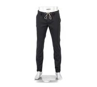Alberto Herren Hose Light Cotton, Jump, Slim Fit, Baumwoll-Stretch, schwarz, 33/30