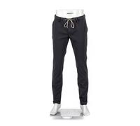 Alberto Herren Hose Light Cotton, Jump, Slim Fit, Baumwoll-Stretch, schwarz, 33/36