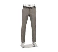 Alberto Herren Hose New Jersey, Modell Rob, Slim Fit, hellbraun meliert, 31/34