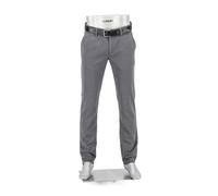 Alberto Herren Hose Chino Lou, Regular Fit, Baumwolle, grau meliert, 35/32