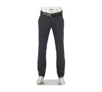 Alberto Herren Hose New Wool Look, Lou, Regular Fit, Baumwoll-Stretch, nachtblau meliert, 31/34