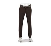 Alberto Herren Hose Performance, Move, Slim Fit, Mikrofaser-Stretch, braun, 32/30