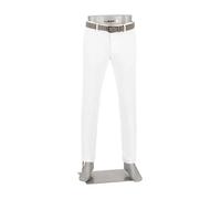 Alberto Herren Hose Performance, Move, Slim Fit, Mikrofaser-Stretch, weiß, 33/30