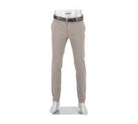 Alberto Herren Hose Rob, Slim Fit, Baumwolle, braun meliert, 36/36