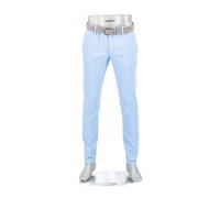 Alberto Herren Hose Rob, Slim Fit, Baumwolle, hellblau, 36/32
