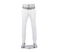 Alberto Herren Hose Rob, Slim Fit, Baumwolle, hellgrau, 33/34