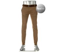 Alberto Herren Hose Rob, Slim Fit, Baumwolle T400®, braun, 33/34