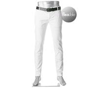Alberto Herren Hose Rob, Slim Fit, Baumwolle T400®, weiß, 32/32