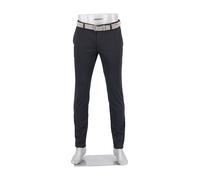 Alberto Herren Hose Rob, Slim Fit, Jersey, schwarz, 32/34