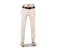 Alberto Herren Hose Rob, Slim Fit, Jersey, taupe kariert grau, 30/32