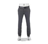 Alberto Herren Hose, Slim Fit, Wolle waschbar, anthrazit meliert grau, 36/34