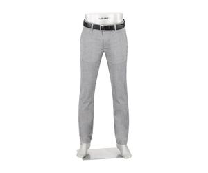 Alberto Herren Hose Smart Herringbone, Lou-J, Regular Fit, Mikrofaser-Viskose, blaugrau, 28/32