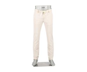 Alberto Herren Hose Summer Stripe, Jump, Slim Fit, Baumwolle-Lyocell, hellbeige gestreift, 34/30