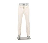 Alberto Herren Hose Summer Stripe, Jump, Slim Fit, Baumwolle-Lyocell, hellbeige gestreift, 36/36