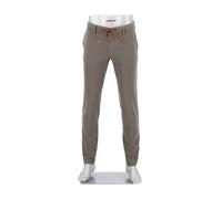 Alberto Herren Hose Super Stretch, Jump, Slim Fit, Baumwolle-TencelT, braun, 32/32