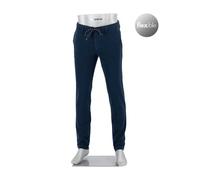 Alberto Herren Hose Super Stretch, Jump, Slim Fit, Baumwolle-TencelT, navy blau, 29/30