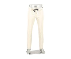 Alberto Herren Hose Super Stretch, Modell Jump, Slim Fit, Baumwolle-TencelT, kitt beige, 34/30