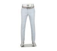 Alberto Herren Hose Super Stretch, Rob, Slim Fit, Jersey, blaugrau kariert, 33/34