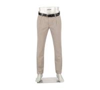 Alberto Herren Hose TencelT Minipeptia, Lou-J, Regular Fit, Baumwolle, beige, 38/34