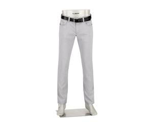 Alberto Herren Hose Two-Tone Ceramica®, Pipe, Regular Fit, hellgrau meliert, 32/34