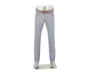 Alberto Herren Hose Two-Tone Ceramica®, Pipe, Regular Fit, Mikrofaser-Viskose, blau meliert beige, 34/30