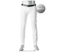 Alberto Rob T400 Dynamische Chino Weiß - Größe W 42 - L 32 Weiß W 42 - L 32